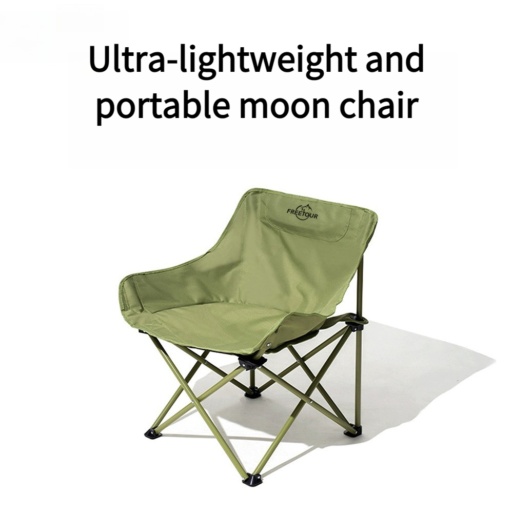 Kids Outdoor Folding Chair - Draagbare Moon Campingstoel Klapstoel met rugleuning