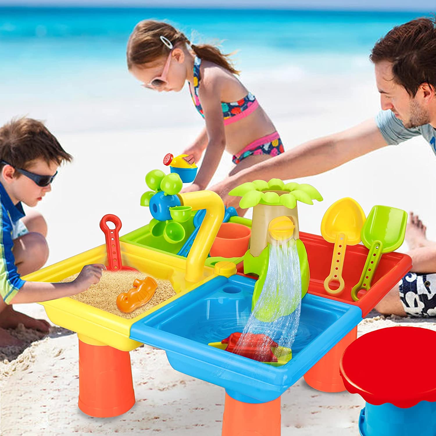 Kids Outdoor Nature Play - Strandtafel Zand Spelen Speelgoed Kinderen Buitenspellen