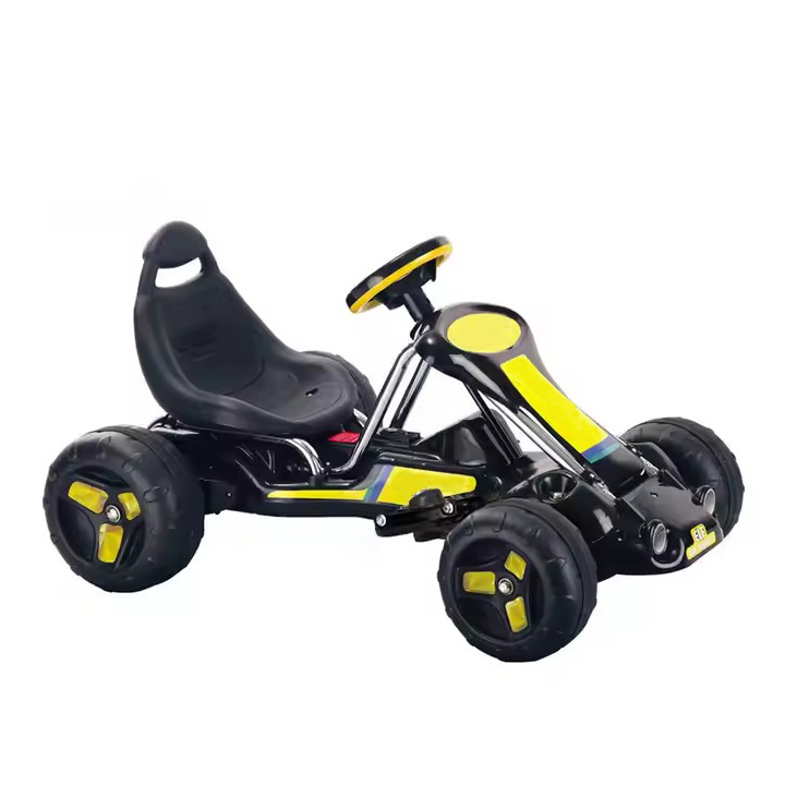Go Kart Pedal Kids - Elektrische pedaal-gokart, vierwielig speelgoed voor twee