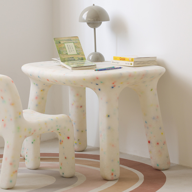 Kids Outdoor Table - Kinderstudeertafel en stoelenset met rugleuning, schattige