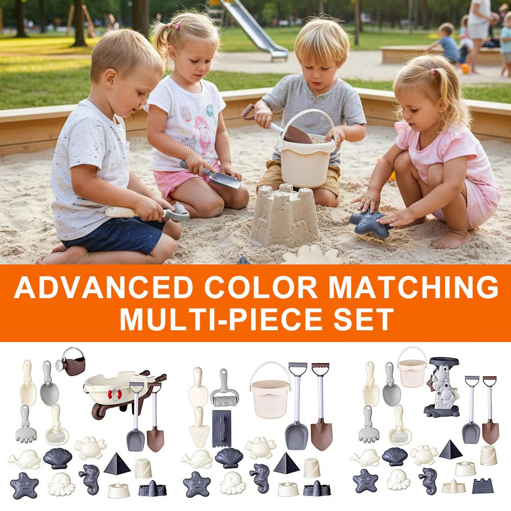 Kids Outdoor Nature Play - Morandi Kleur Kinder Strand Speelgoedset Grappige