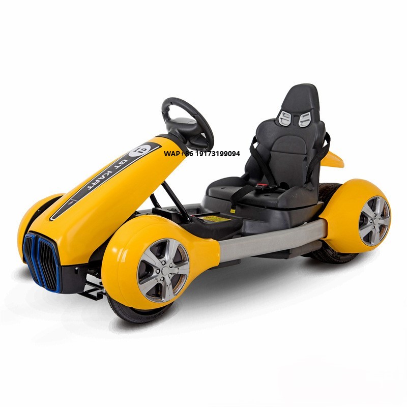 Go Kart Pedal Kids - Hoogwaardige vierwielige elektrische pedaal-gokart voor kinderen,
