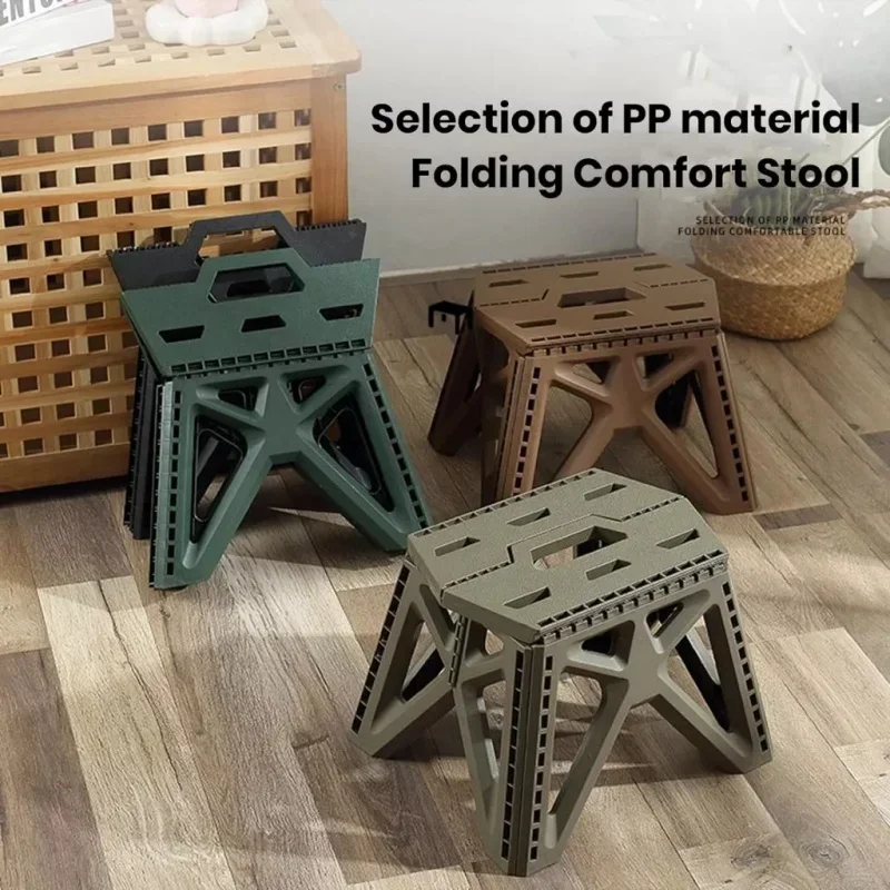 Kids Outdoor Folding Chair - Draagbare, opvouwbare stoel, handzaam, van kunststof,