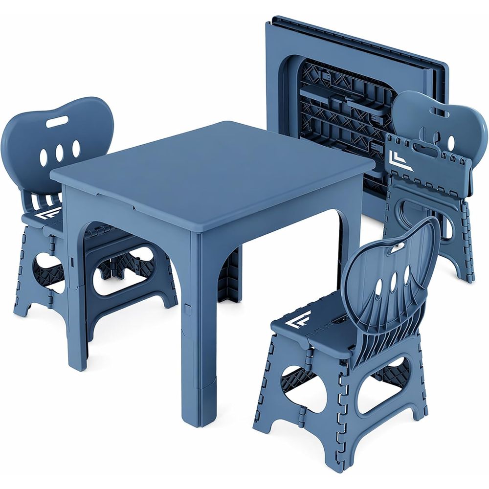Kids Outdoor Table - Opvouwbare tafel- en stoelenset, in hoogte
