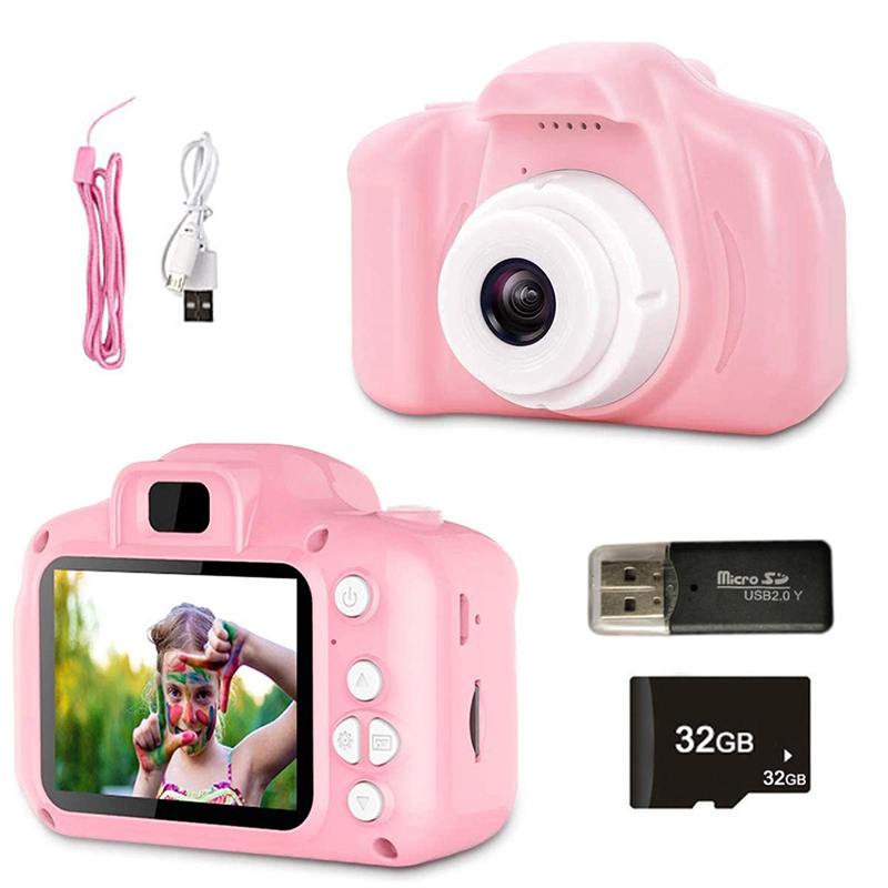 Kids Outdoor Videos - Kindercamera 1080P HD-scherm Camera Videospeelgoed 8