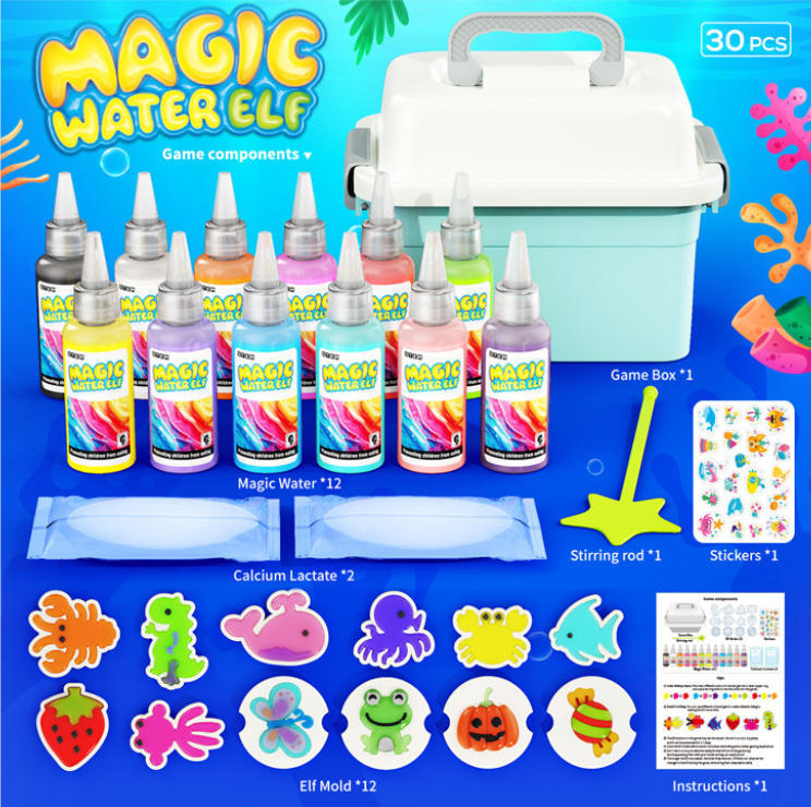Kids Outdoor Garden - Magic Gel Water Beads Toy: 12-pack