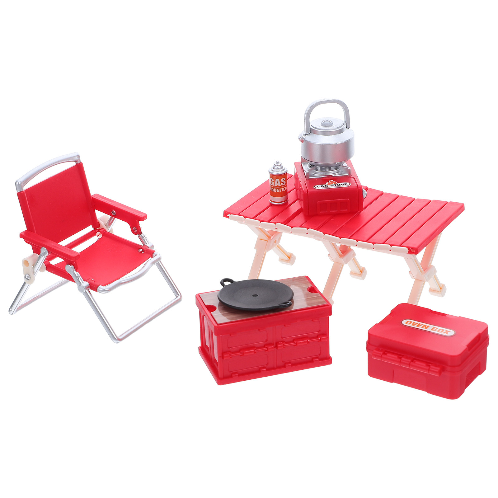 Kids Outdoor Folding Chair - 1 set miniatuur campingmeubilair, inklapbare stoelen,