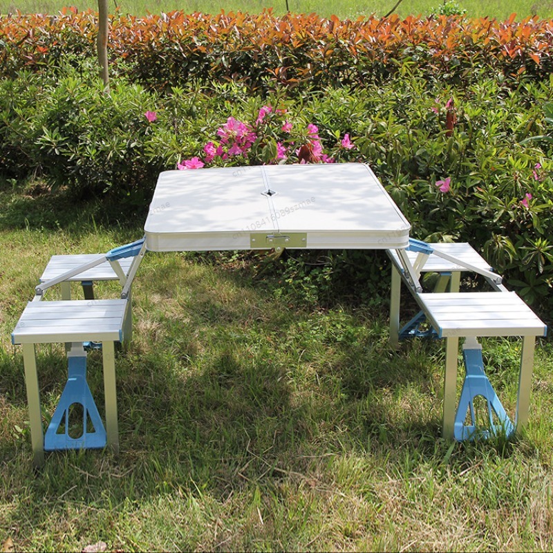 Kids Outdoor Table - Draagbare opklapbare tafel- en stoelenset, camping-