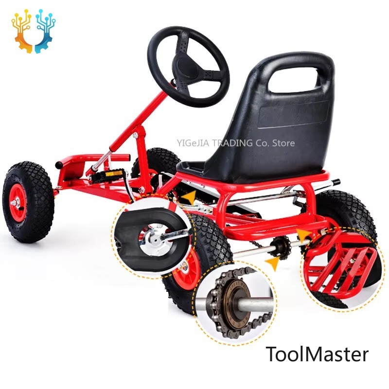 Go Kart Pedal Kids - 【2026】Kinderen 12 Inch Luchtbanden Rubberen Banden