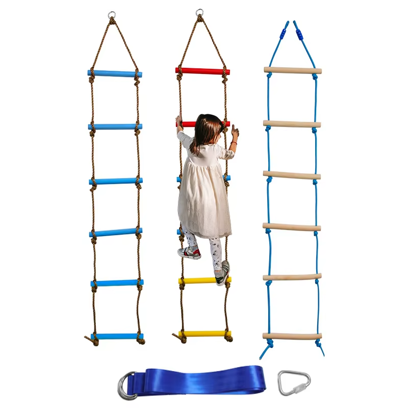 Kids Outdoor Nature Play - 6,6 ft Klimladder voor Kinderen, Binnen