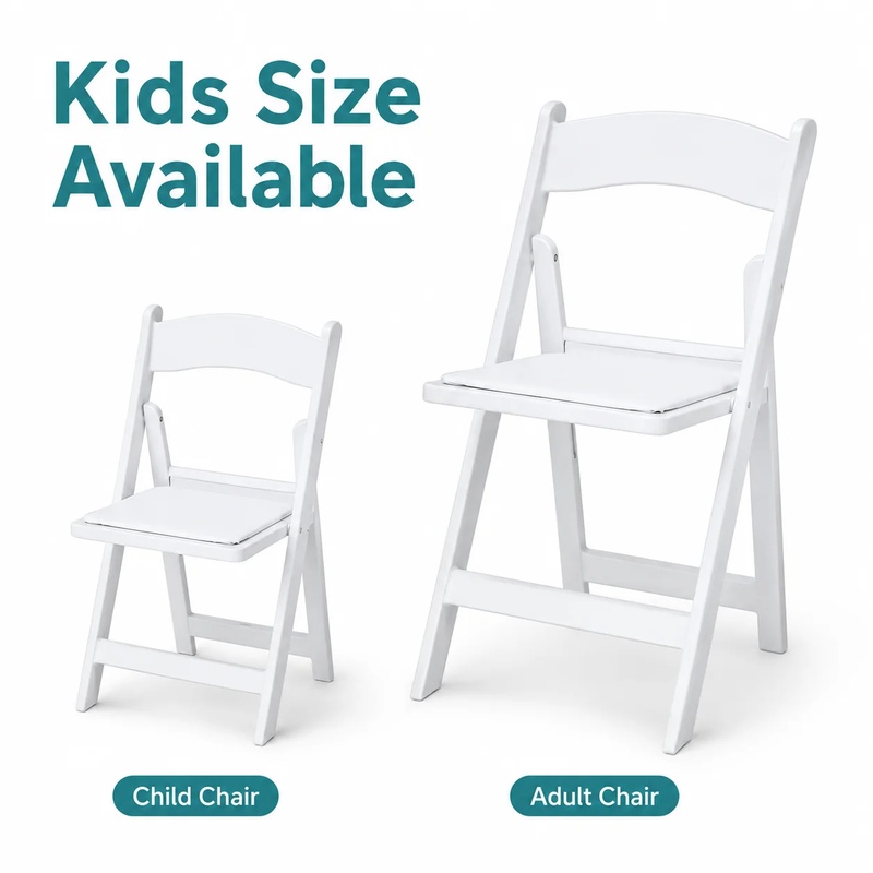 Witte, opvouwbare plastic stoe - Kids Outdoor Folding Chair recensie en prijs