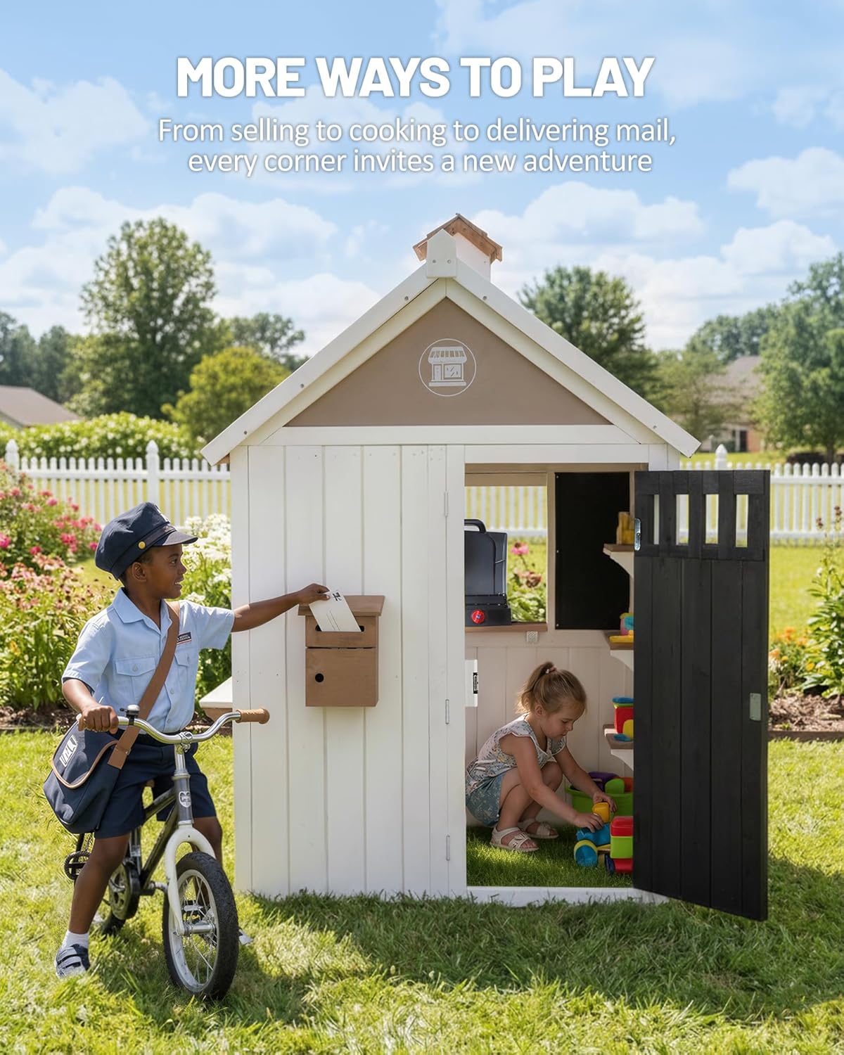2-in-1 cederhouten kinderspeel - Kids Outdoor Chalkboard recensie en prijs