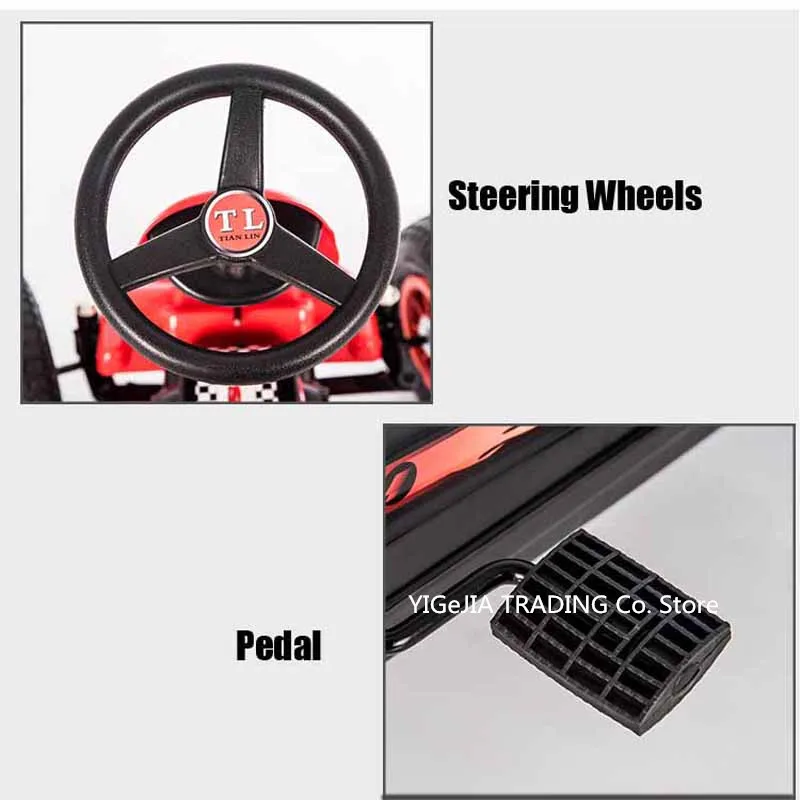 Kinderen pedaalkar met opblaas - Go Kart Pedal Kids recensie en prijs