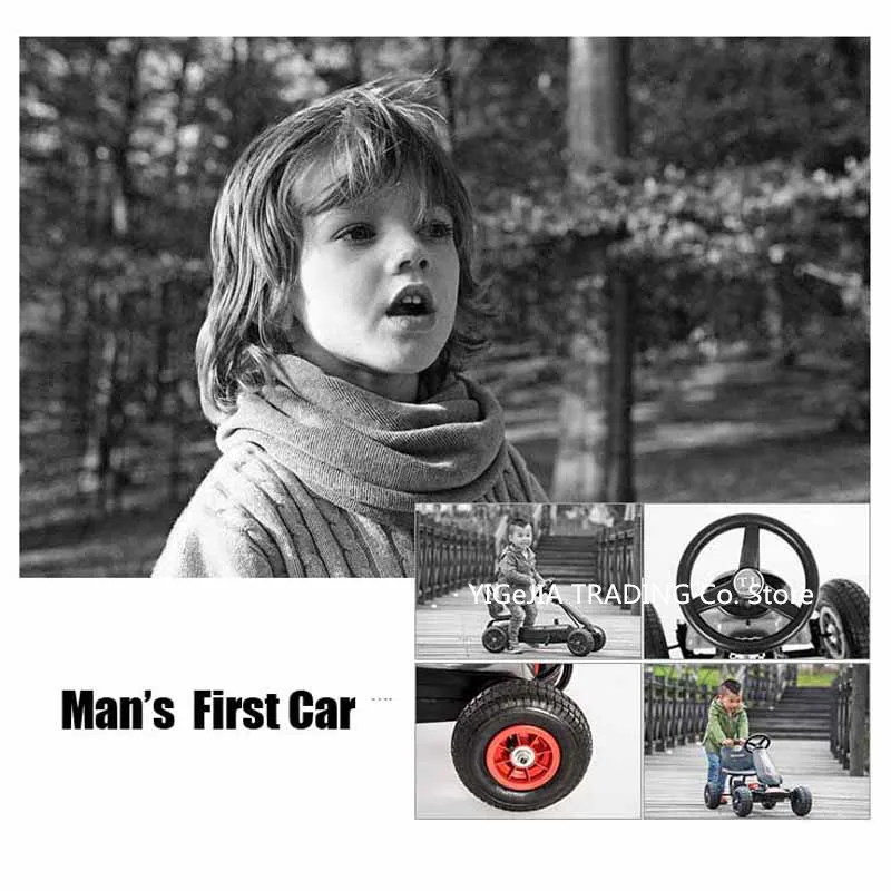Kinderen pedaalkar met opblaas - Go Kart Pedal Kids recensie en prijs