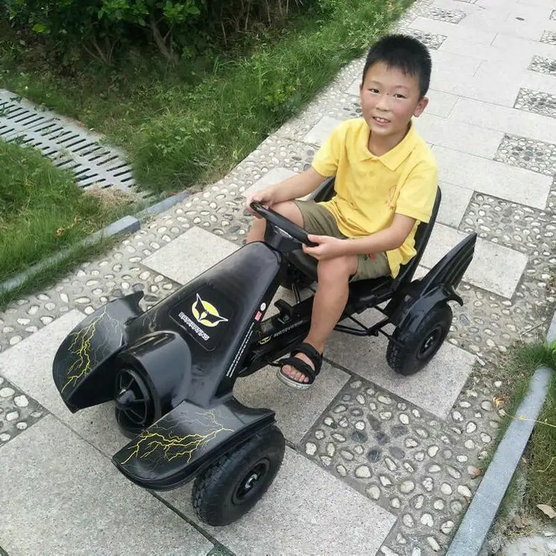 4-wielige opblaasbare kinderau - Go Kart Pedal Kids recensie en prijs