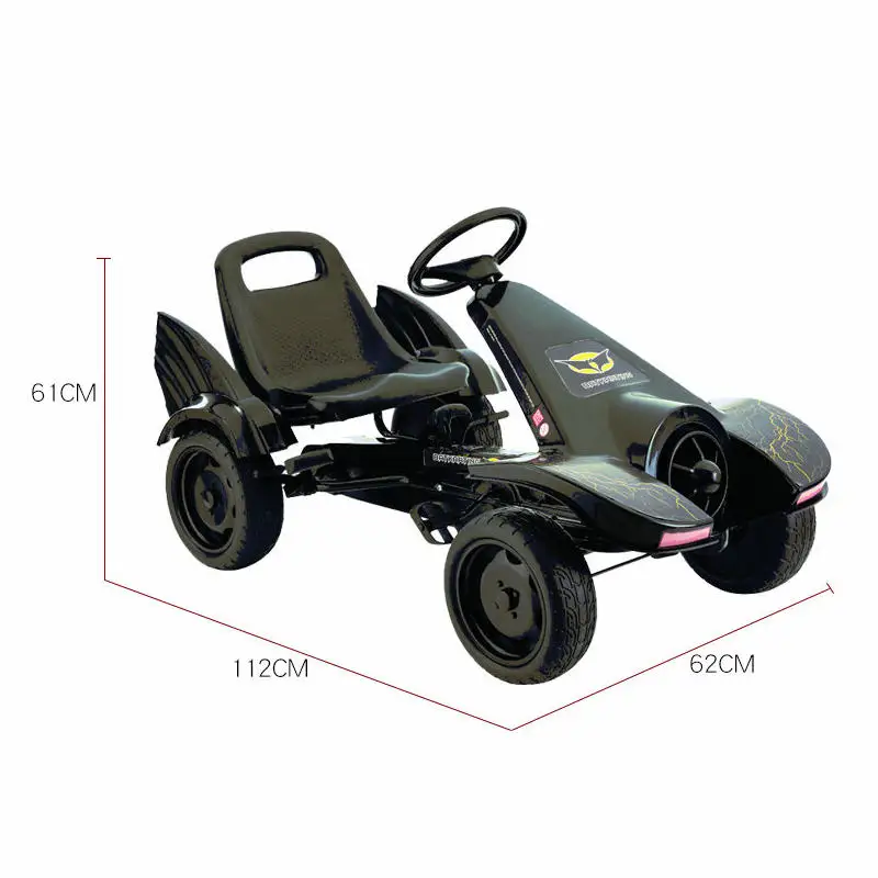 4-wielige opblaasbare kinderau - Go Kart Pedal Kids recensie en prijs
