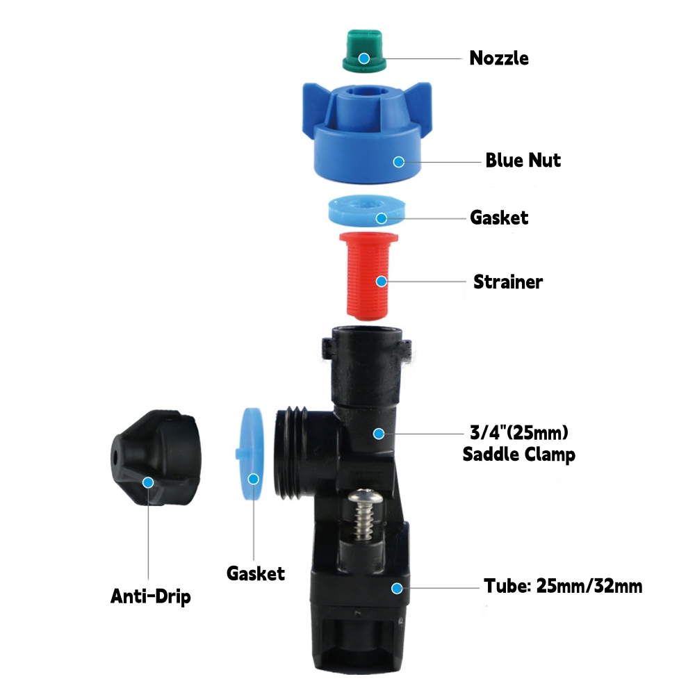 25mm buisvormige sproeiers met - Sprinkler Splash Pad recensie en prijs