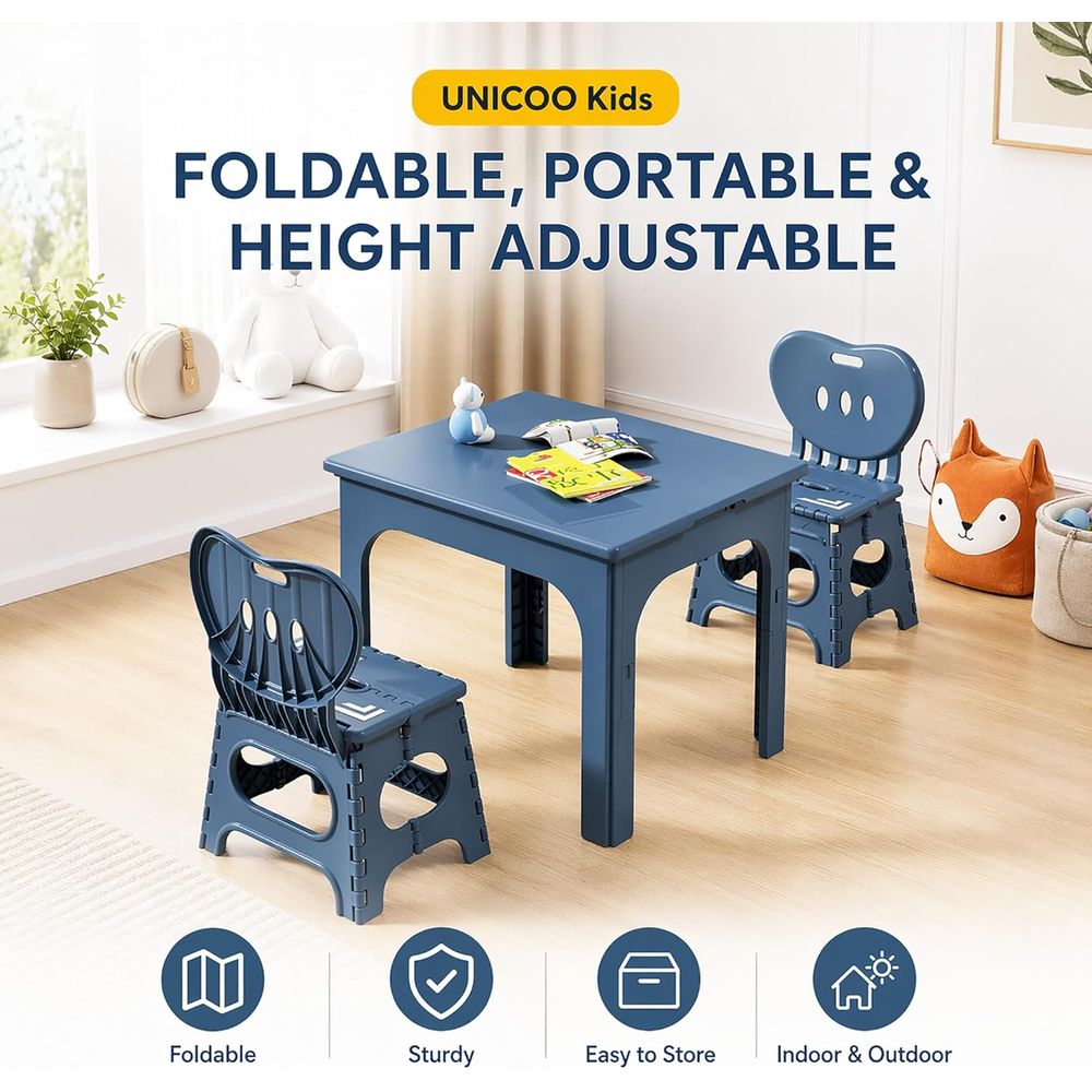 Opvouwbare tafel- en stoelense - Kids Outdoor Table recensie en prijs