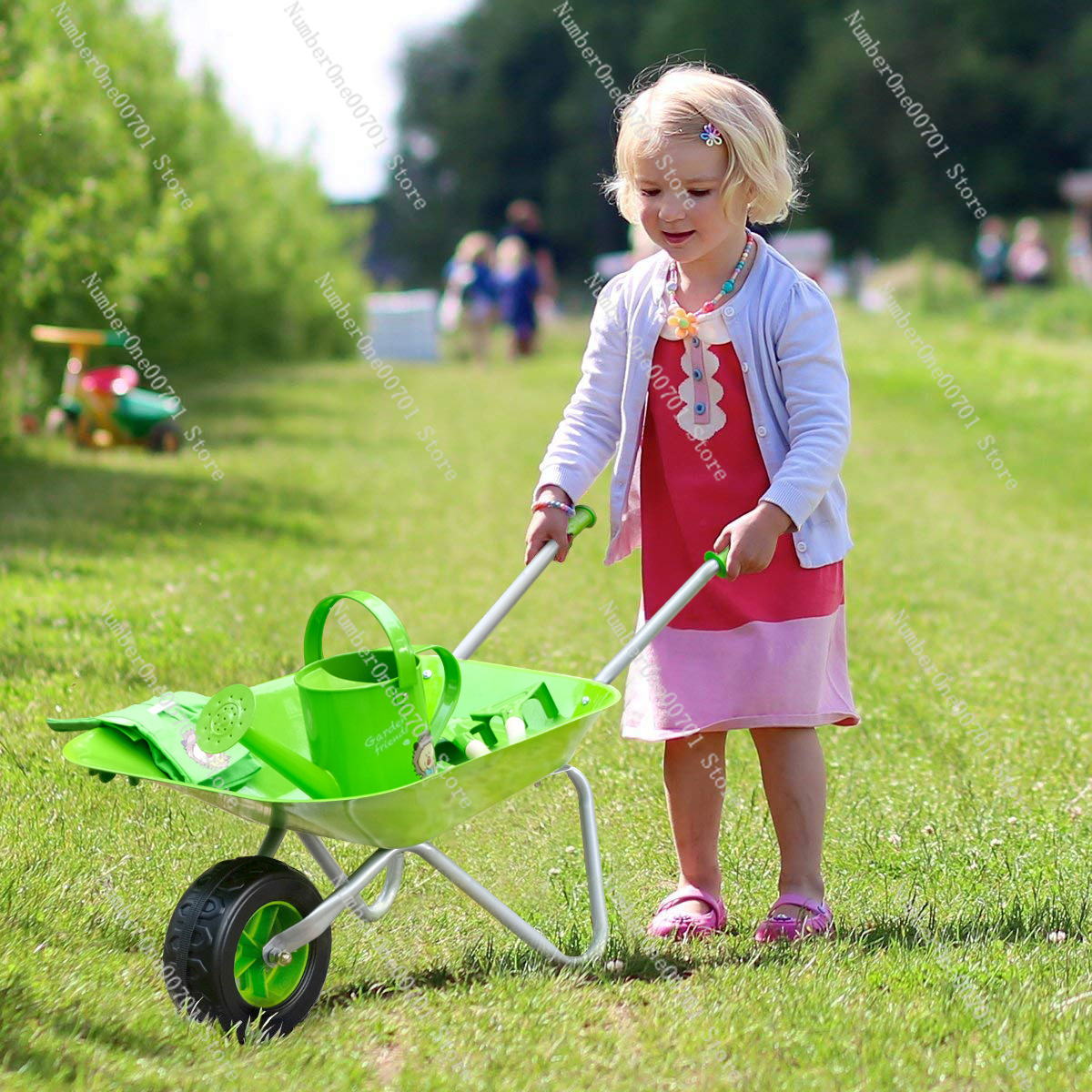 Kinderbuitenwielkar, groene tu - Kids Outdoor Garden recensie en prijs