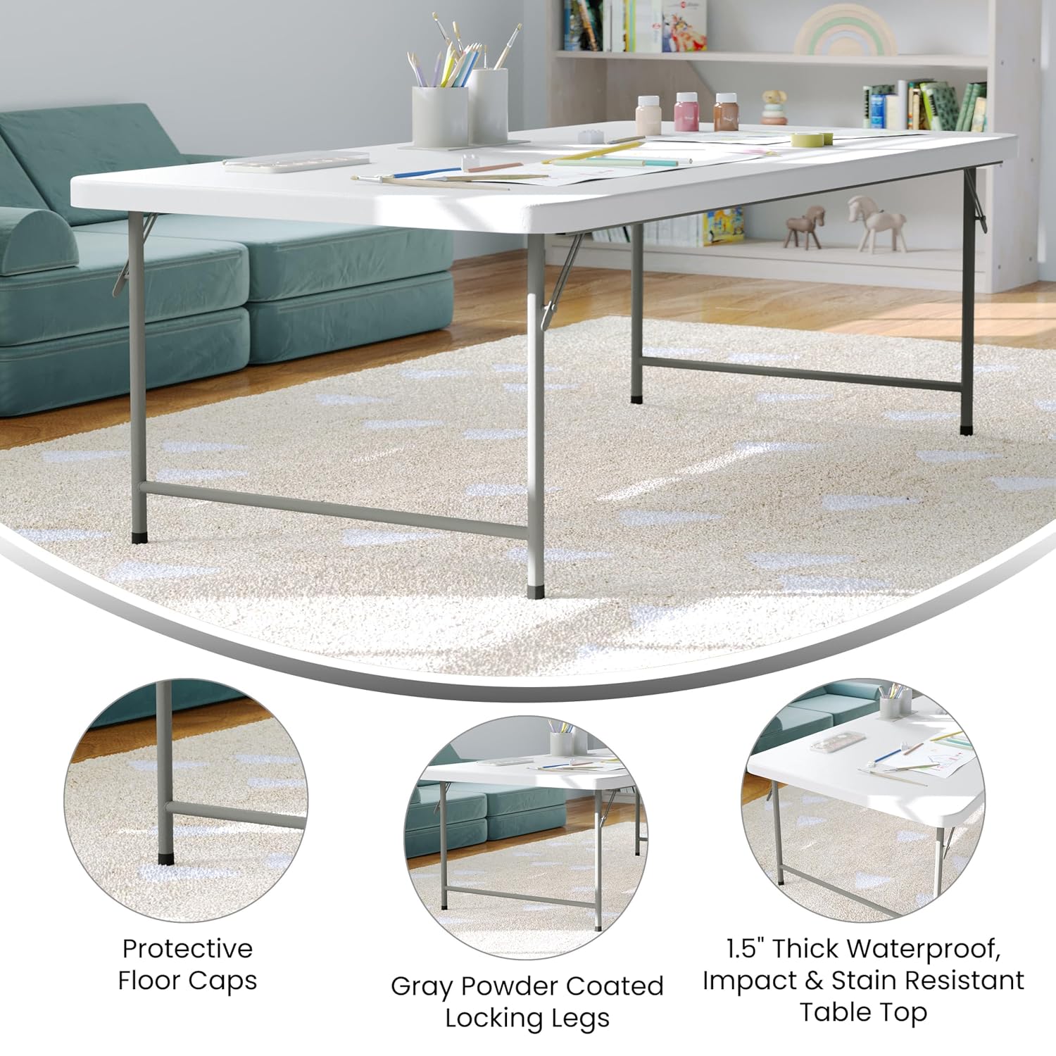 Kinderen 1,50m Plastic Opklapb - Kids Outdoor Table recensie en prijs