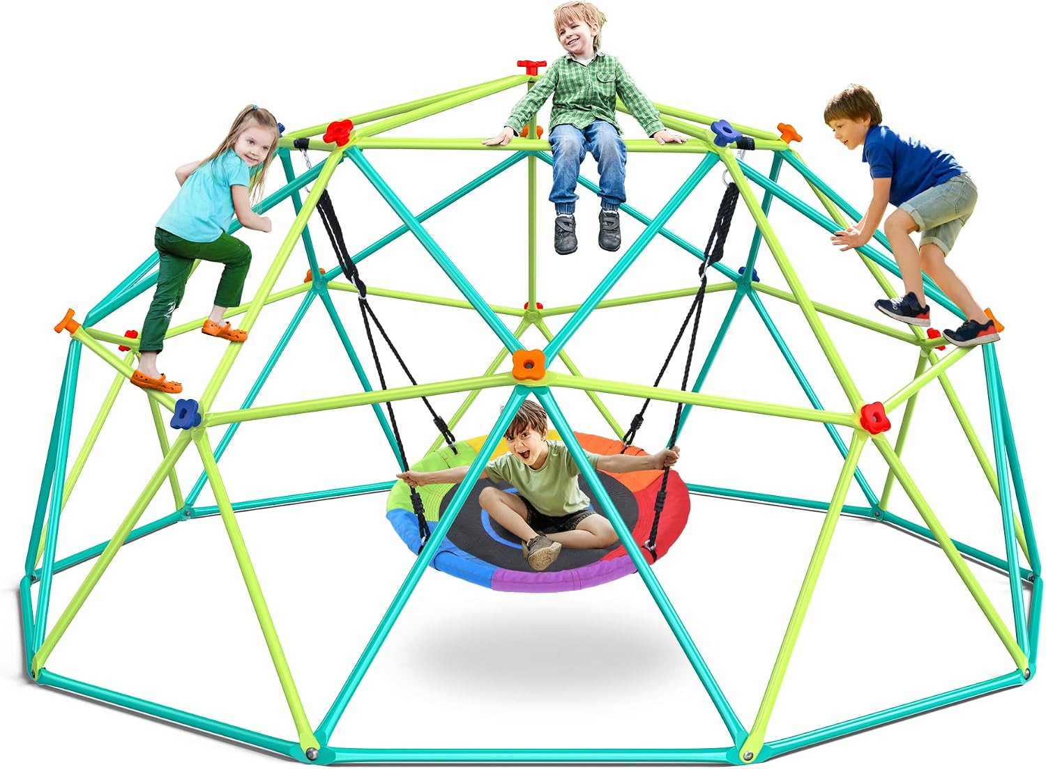 Klimkooi-schommelset van 3 met - Kids Outdoor Dome recensie en prijs