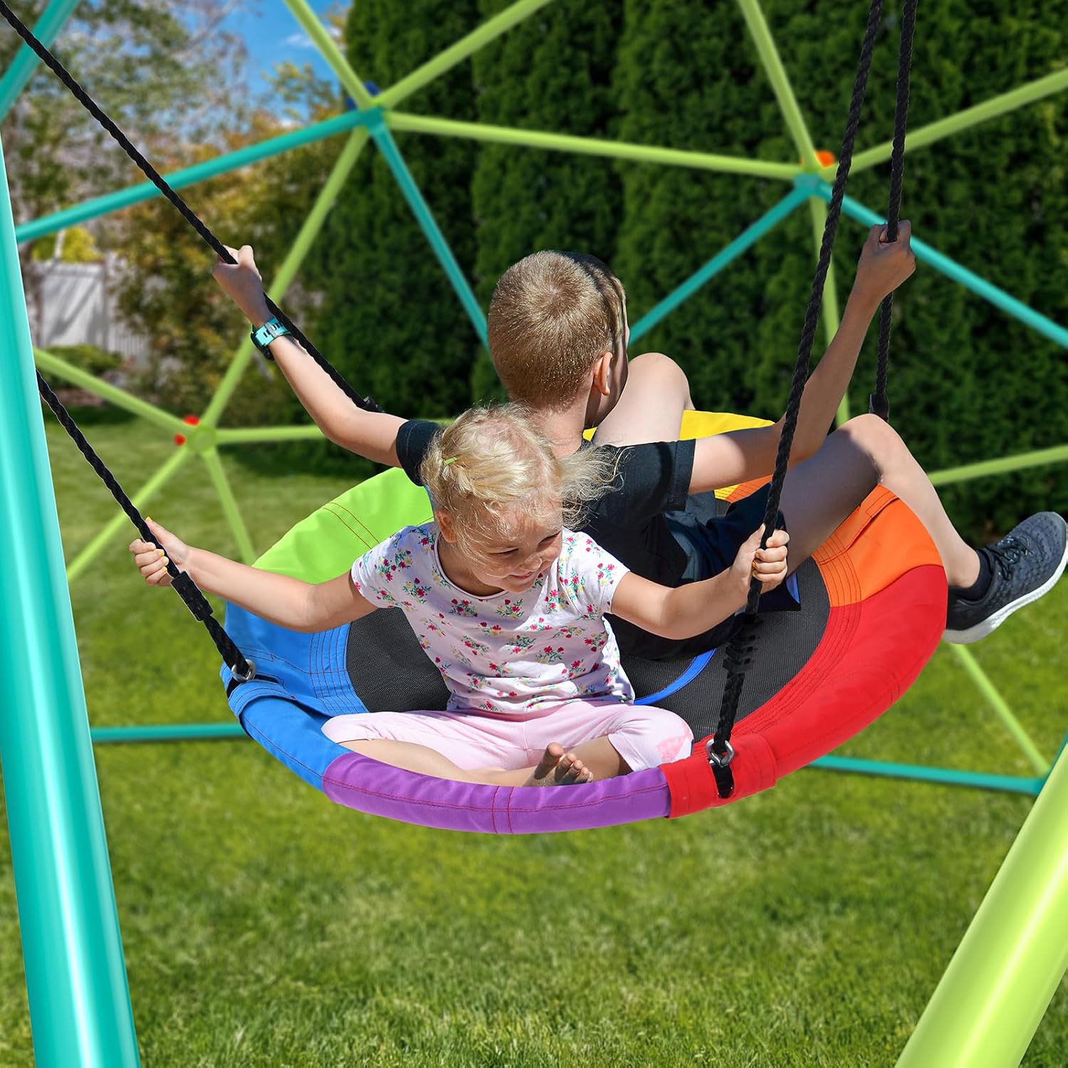 Klimkooi-schommelset van 3 met - Kids Outdoor Dome recensie en prijs