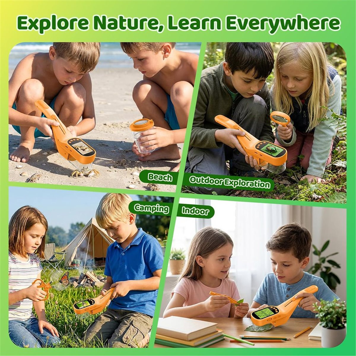 500X Handmicroscoop voor Kinde - Kids Outdoor Videos recensie en prijs
