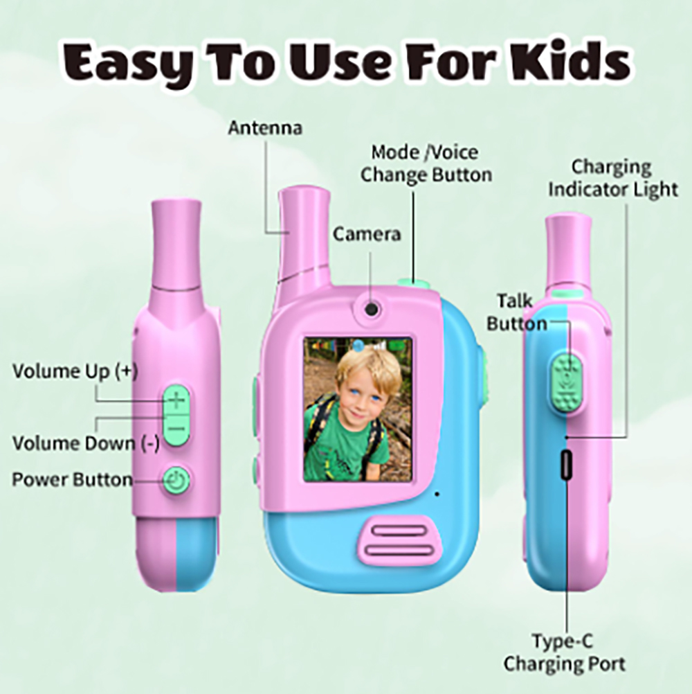 2-pack oplaadbare video-walkie - Kids Outdoor Videos recensie en prijs