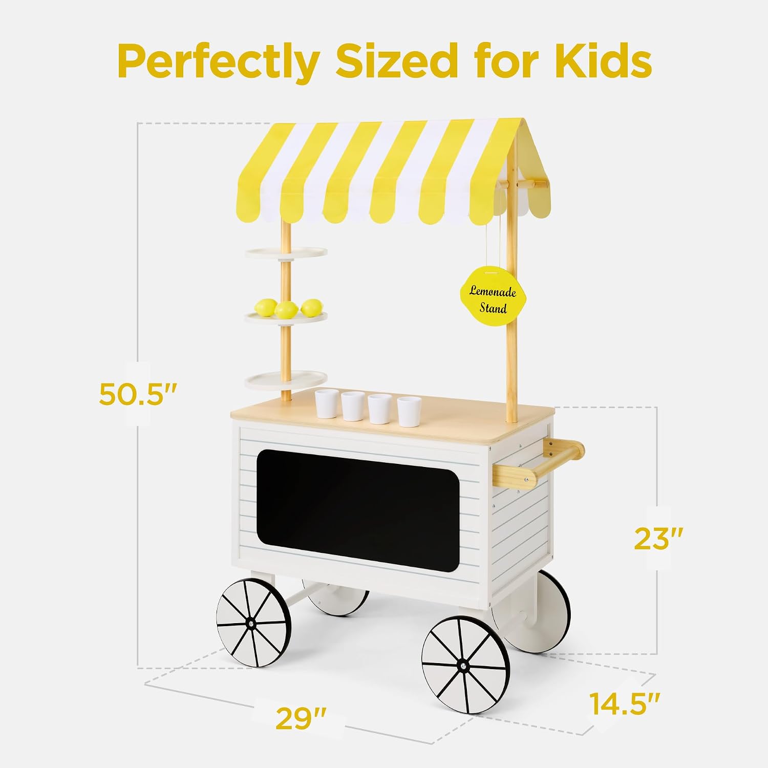 Citroenstand met luifel, krijt - Kids Outdoor Chalkboard recensie en prijs