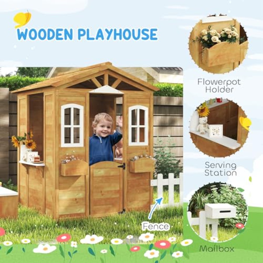 Buitenspeelhuis voor kinderen  - Kids Outdoor Nature Play recensie en prijs