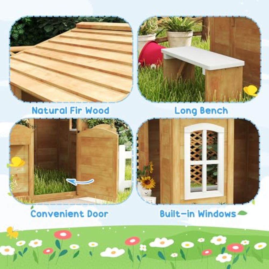 Buitenspeelhuis voor kinderen  - Kids Outdoor Nature Play recensie en prijs